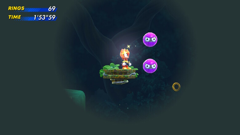 It's so easy to run straight into an enemy in these segments, and you can guess what's below that platform there.....